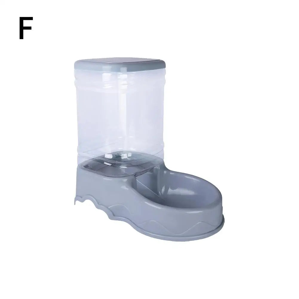 1pcs Pet Automatic Feeder Drinking Bowl Bowl Bowl 3.8l Dog Capacity Large Bucket Food Storage Pet Combination Suppl U2w3