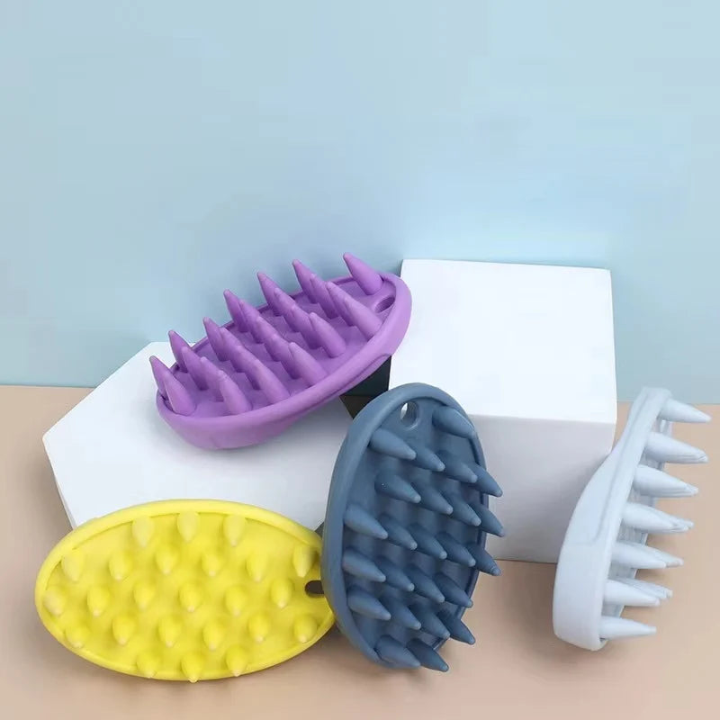 Bathroom Puppy Dog Cat Bath Massage Gloves Brush Safety Silicone Pet Accessories for Dogs Cats Dog comb Tools