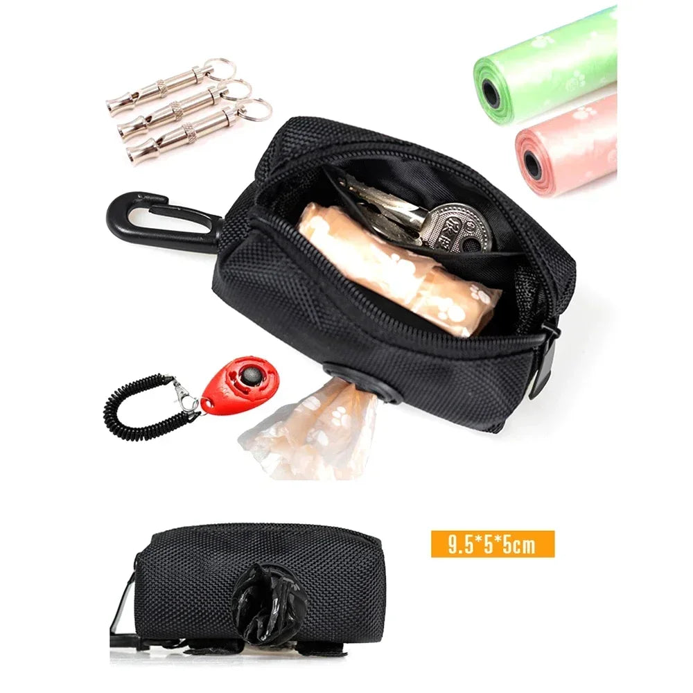 Dogs Waste Poop Bags Pet Dog Pooper Scooper Bag Holder Leash Mini Travel Garbage Bag Dispenser Pet Cleaning Tools