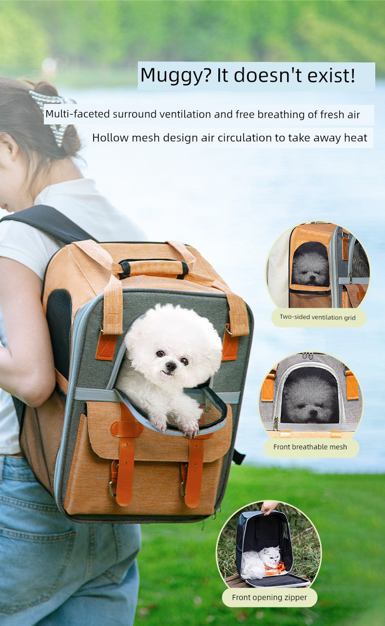 Portable Large Capacity Small Size Dogs Anti-Stress Breathable Dog Bag