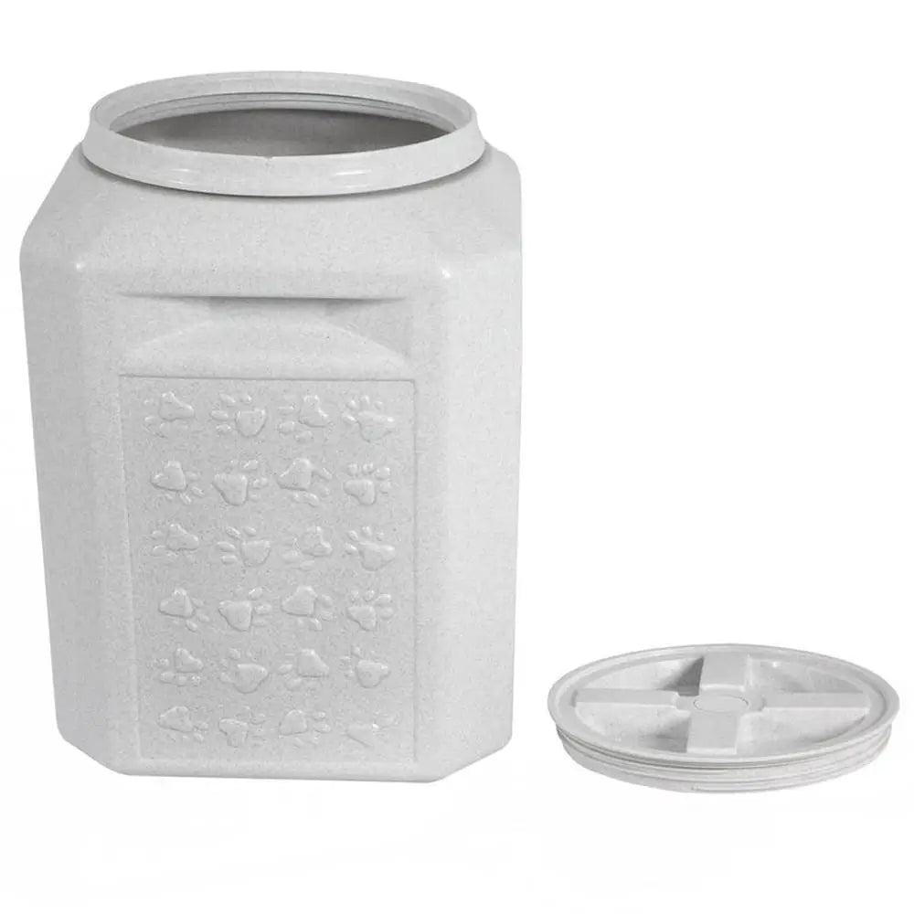 Vittles Vault Outback Pawprint Food Storage Container Airtight & Waterproof 35lb Capacity Dog Cat Rabbit Horse Bird Heavy Duty