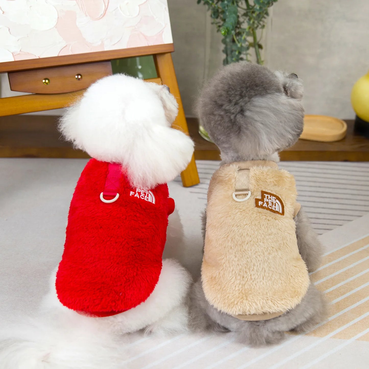 2024 New Dog Clothes Winter Dog Sweater for Small Dogs Warm Thermal Fleece Puppy Pullover Yorkie Chihuahua Pet Apparel