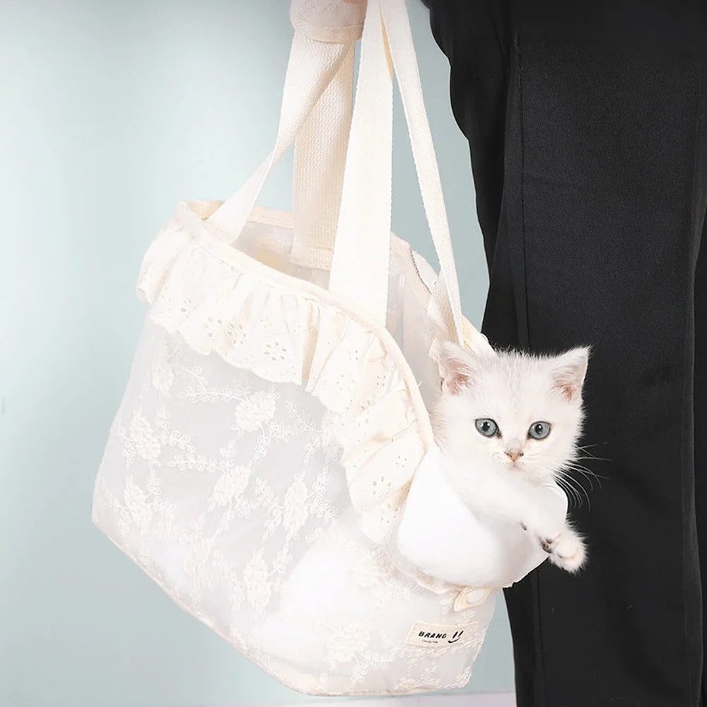 Puppy Carrier Dog Walking Pets Accessories Bags Cat Handbag Handheld Car Seat Pet Carrying Shoulder Bags for Cute Small Dog