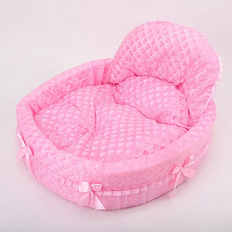 Pet Bed Mat for Small Large Dogs Princess Beds Puppy Sofa Cat Kennels House Beds Mat Cat Sofa Supplies