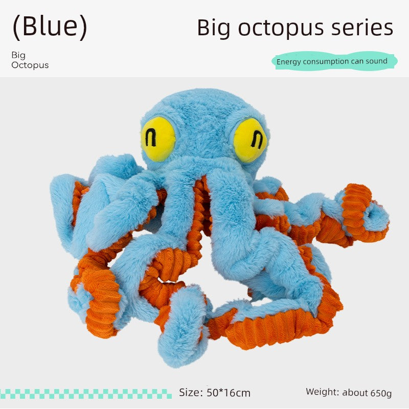 Qzee Octopus Kids Tug of War Relieving Stuffy Pet Toy