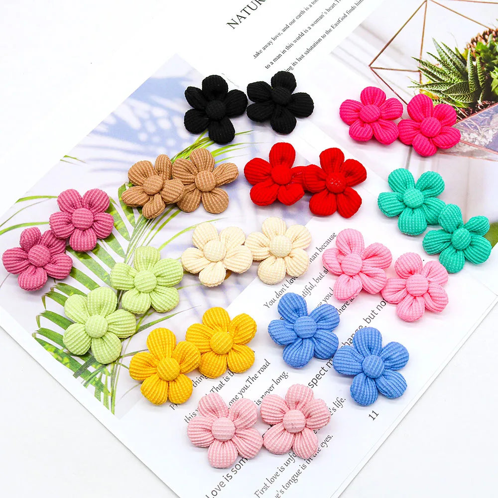 10PS Flower Shape Dog Grooming Bowknot Small Dogs Hair Bows Rubber Bands Pet Cat Dog Hair Bows Pet Hair Accessories Pet Supplies