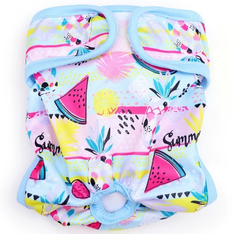 Washable Female Dog Diapers Reusable Dog Panties Menstruation Pet Physiological Safety Pants Adjustable Cat Diapers Pet Supplies