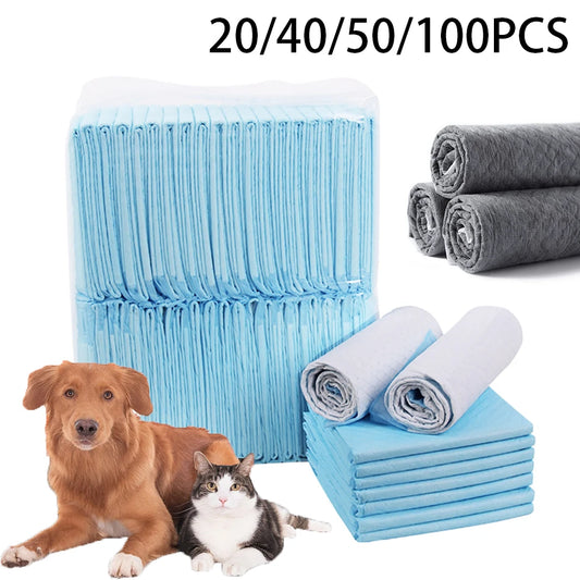 Super Absorbent Pet Diaper Dog Training Pee Pads Disposable Puppy Potty Pads Soakers For Cats Dog Diapers Cage Mat Pet Supplies