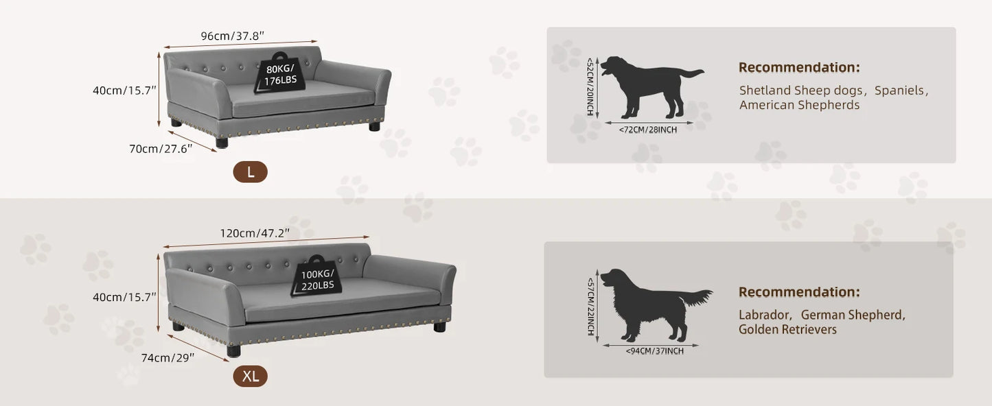 Comfortable Dog Couch, Modern and Stylish Dog Sofa