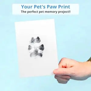 Paw Print Clean Touch Ink Pad, Dog Or Cat Pet Owner Keepsake, DIY Inkless Nose and Pawprint Impression Making Kit