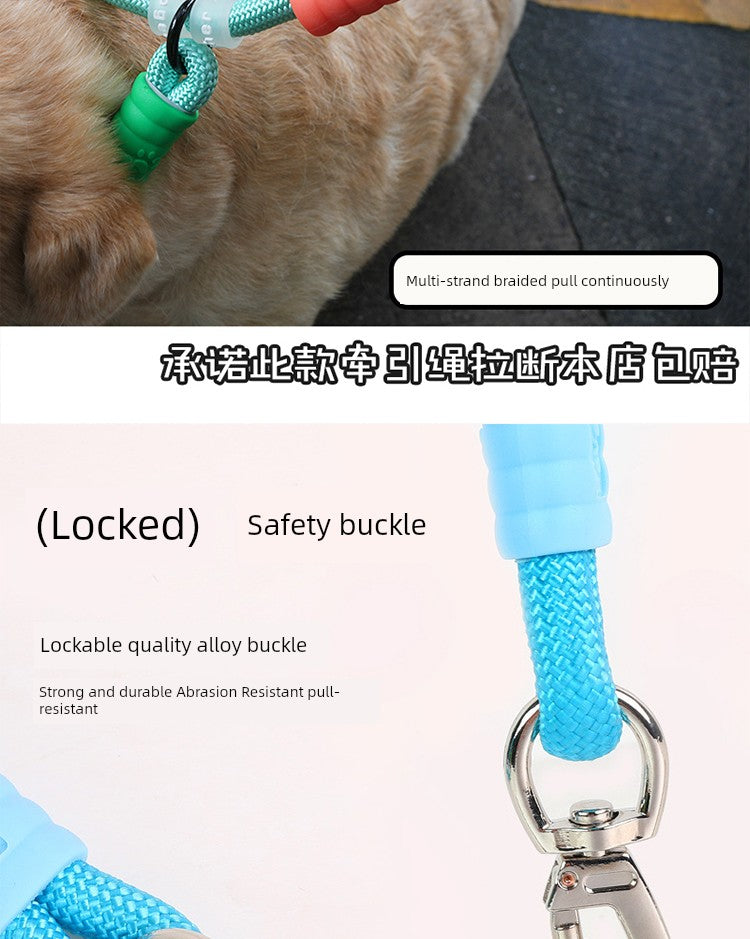 Double-Layer Large Dog Harness Pull-Resistant Explosion-Proof