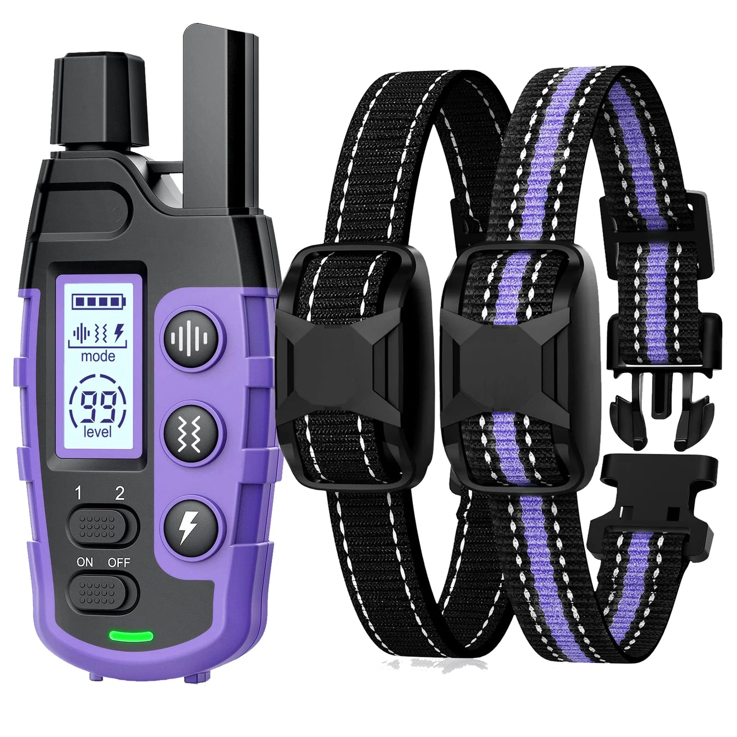 3300Ft Electric Dog Training Collar Remote Control Waterproof Pet BehaviorFor 5-120lbs Puppy With Shock Vibration