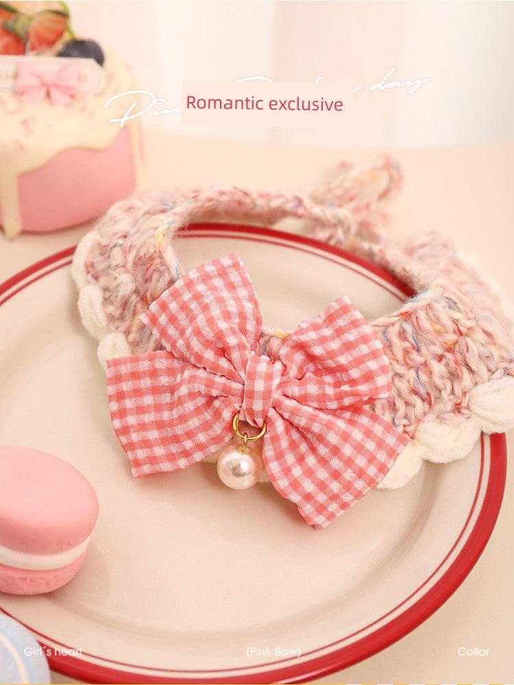 Neck Accessories Cute Bow Tie Bell Necklace Cat