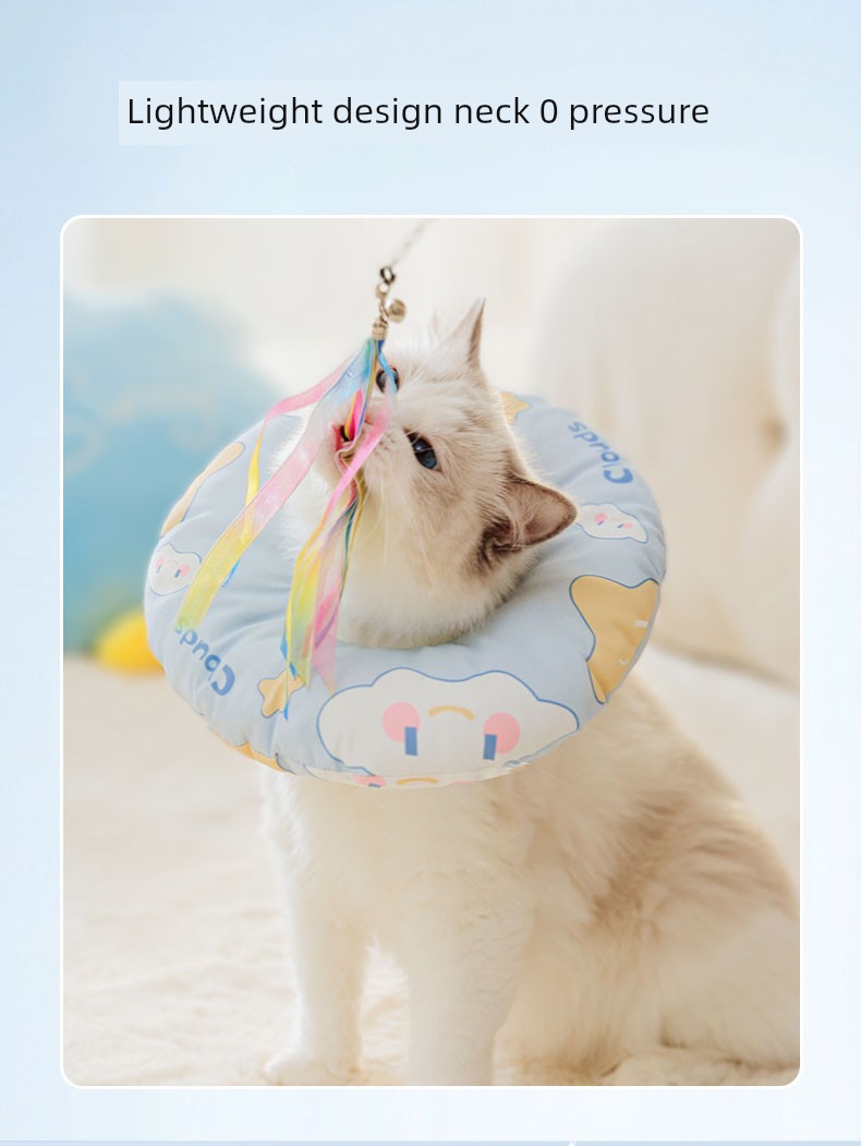 Elizabeth Ring Cat Dog Collar Head Cover Sterilization Collar Anti-Licking Bite Elizabeth Ring Pet Shame Ring