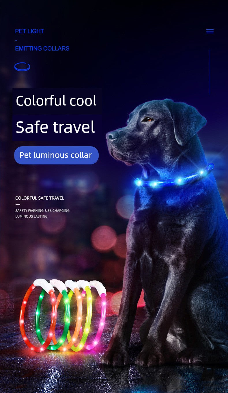 Luminous Night Running Light Big and Small Dogs Anti-Lost Dog