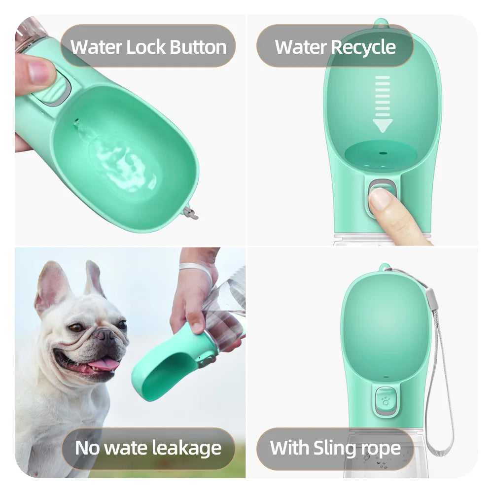 Portable Dog Water Bottle For Small Large Dogs Bowl Outdoor Walking Puppy Pet Travel Water Bottle Cat Drinking Bowl Dog Supplies