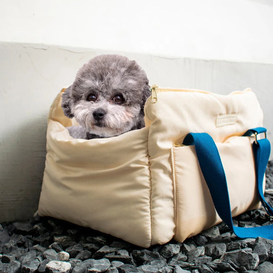 Portable Pet Carrier Handbag for Puppy and Cat, Outdoor Travel Bag, Winter Warm Pet Nest, Soft Shoulder Bag