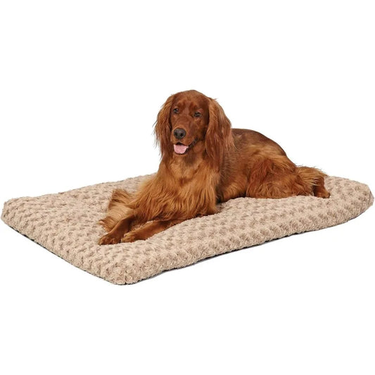 Deluxe Dog Beds | Super Plush Dog & Cat Beds deal for Dog Crates Machine Wash & Dryer Friendly, 1-Year