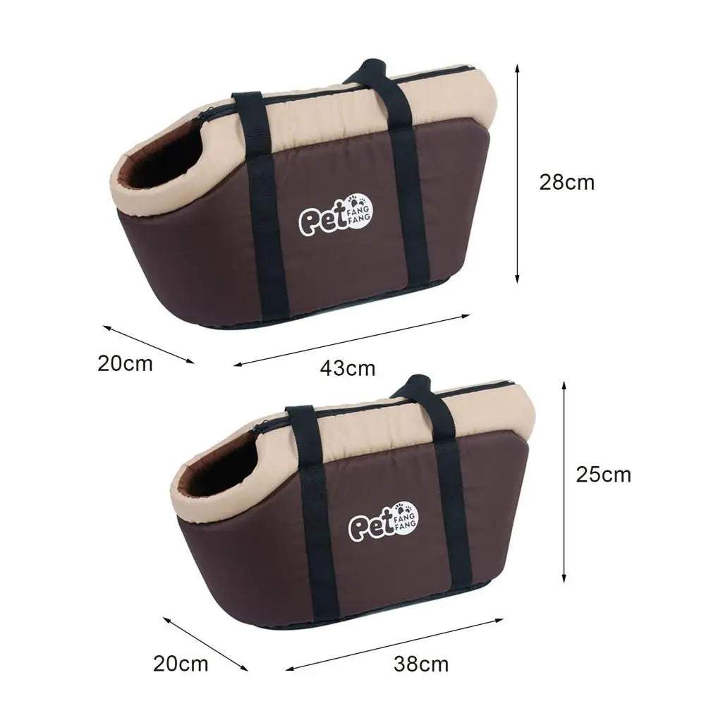 Pet Bag Soft-Sided Adjustable Fabric Interior Pad Carrier