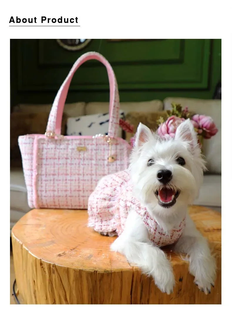 Luxury Shoulder Bags for Small Dogs Pet Items Outdoor Portable Puppy Handbag Dog Accessories Yorkshire Chihuahua Carrier for Cat