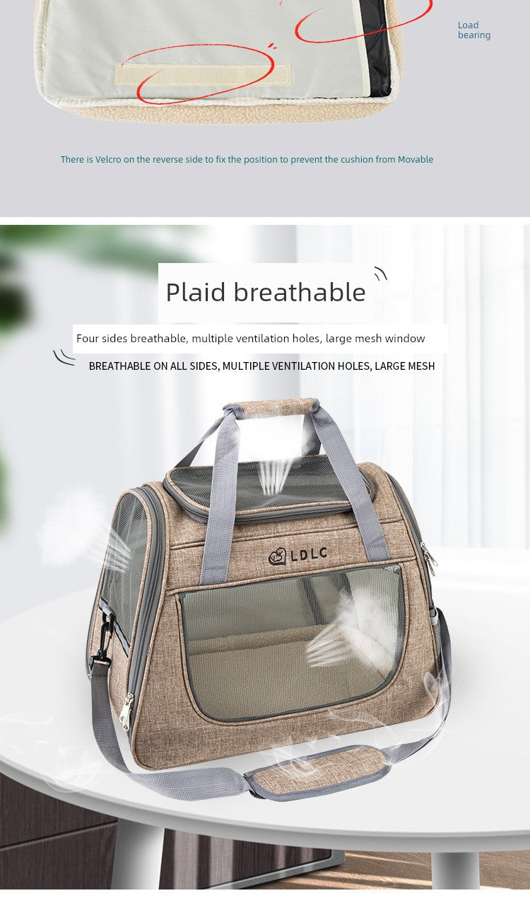 Anti-Scratch Crossbody Super Breathable Outerwear Teddy Pet Bag