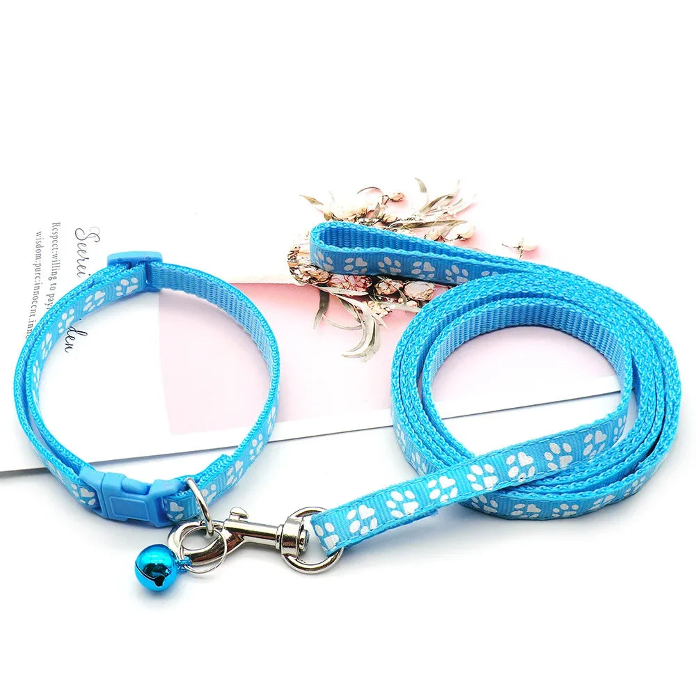 Pet Dog Leash Nylon Print Dog Leashes Rope Small Medium Lead for Dogs Cat Puppy 120cm Soft Breathable Chihuahua Walking Leads