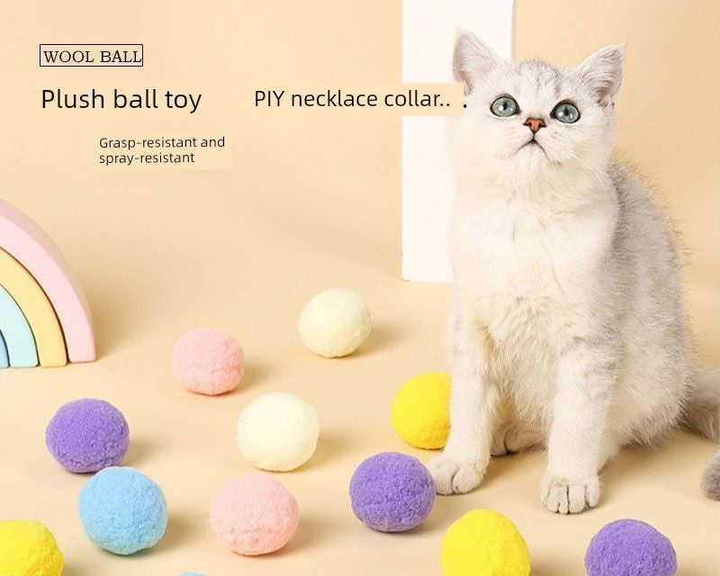 6cm Macaron Double Color Ball Large Scratch-Resistant Cat