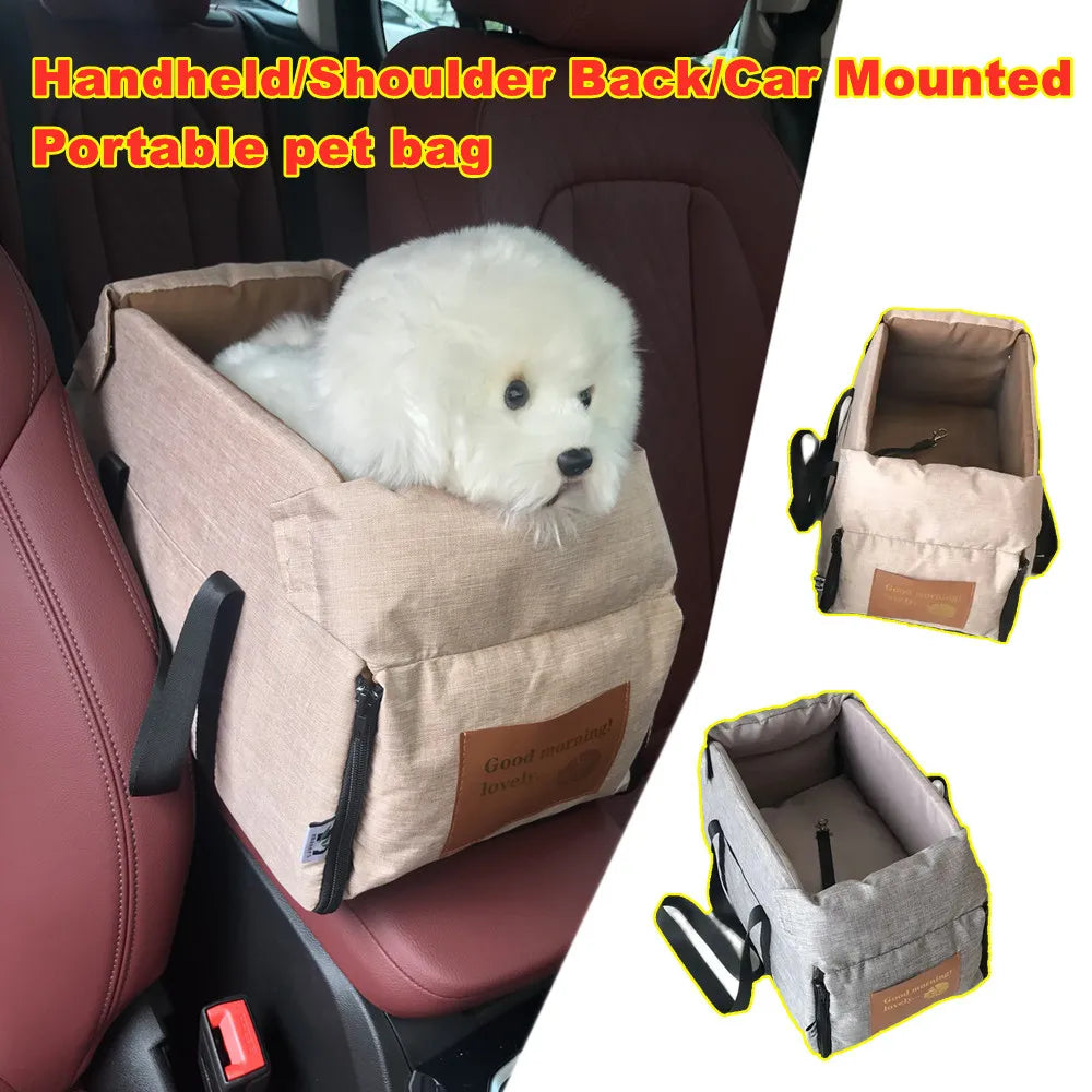 Portable Pet Car Seat Central Safety Travel Cat DogBed Transport Dog Carrier Protector DogBags,For medium/Small Dogs Cat