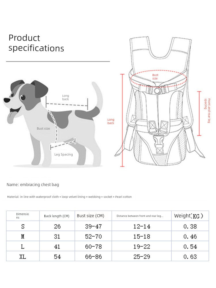 Shiba Inu Corgi Teddy Portable Big Dog Pet Backpack