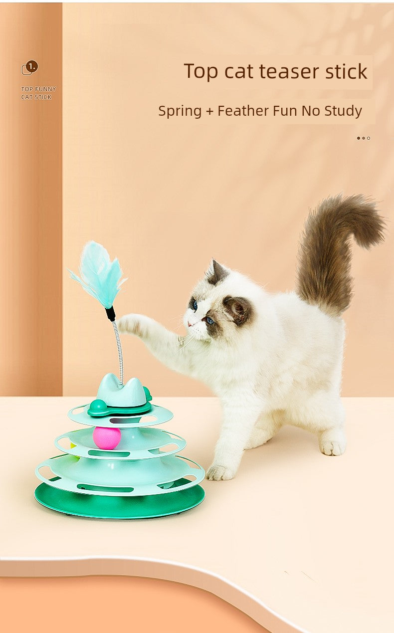 Cat Toy Self-Hi Relieving Stuffy Handy Gadget Cat Teaser Cat Turntable Ball Pet Cat Cat Cat Kittens Kitten All Products