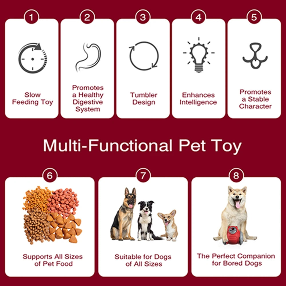 Slow Feeding Indoor Training Dog Toy Balance Car Puzzle Exercise Rolling Food Dispenser Interactive Chase Snacks Dispensing Toys