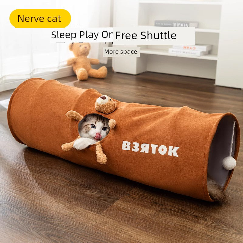 Relieving Stuffy Handy Gadget Maze Bite-Resistant Pet Supplies Cat Tunnel