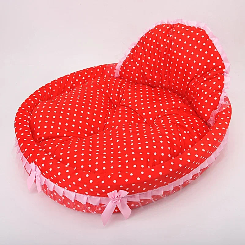 Pet Bed Mat for Small Large Dogs Princess Beds Puppy Sofa Cat Kennels House Beds Mat Cat Sofa Supplies