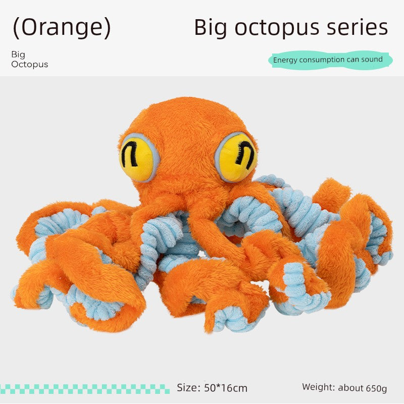 Qzee Octopus Kids Tug of War Relieving Stuffy Pet Toy