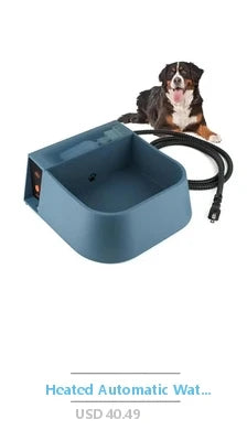 Large Breed Dog Food Dispenser Gravity Feeder 25lbs Galvanized Steel Automatic Pet Feeder Handles Outdoor Wall Mount Easy Move