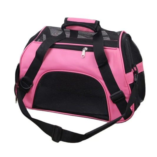 Portable Foldable Dog Cat Carrier Breathable Mesh Travel Cage Crossbody Tote Bag переноска для кошек