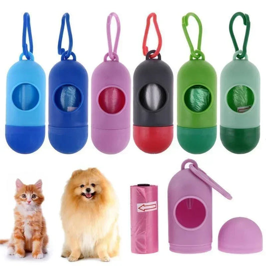 Dispenser Garbage Outdoor Storag Pet Bags Bag Portable Carrier Trash Case Box for Waste Dog Holder Sack Supplies Cat Poop