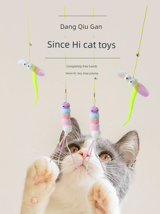 Self-Hi Relief Elastic Bell Little Mouse Cat Toy