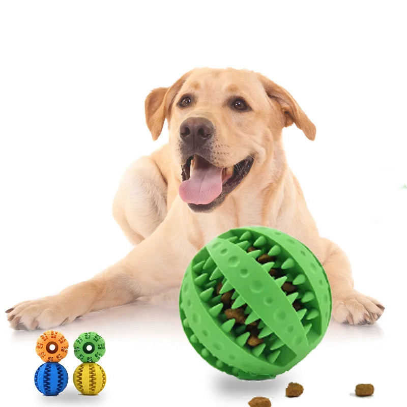 Silicone Pet Dog Toy Ball Interactive Bite-resistant Chew Toy for Small Dogs Tooth Cleaning Elasticity Ball Pet Products 5/6/7cm