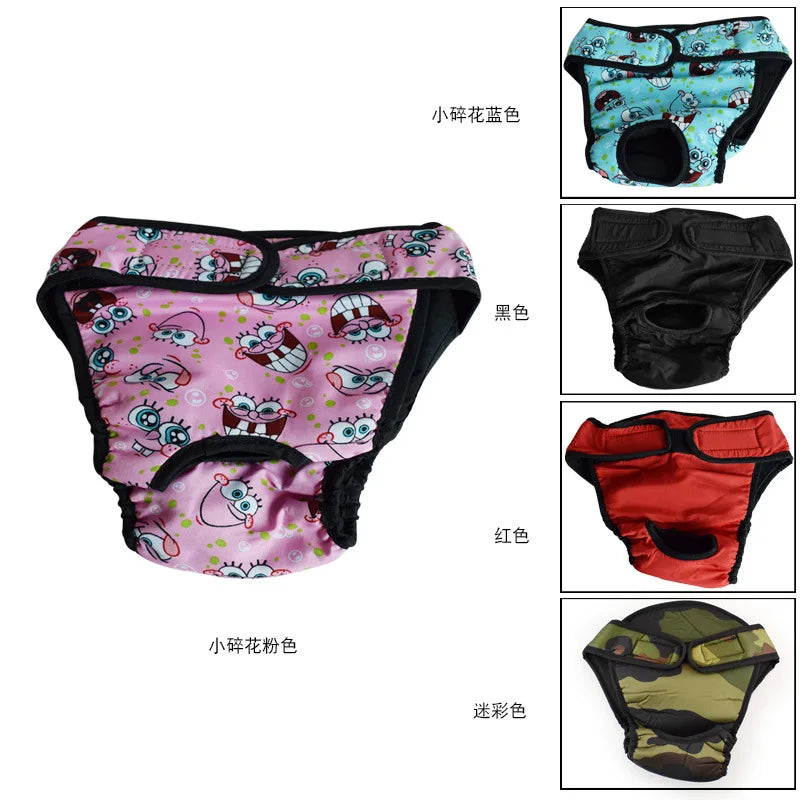 Large Dog Diaper Sanitary Physiological Pants Washable Female Dog Underwear Pets Dogs Supplies forudesigns dog underwear