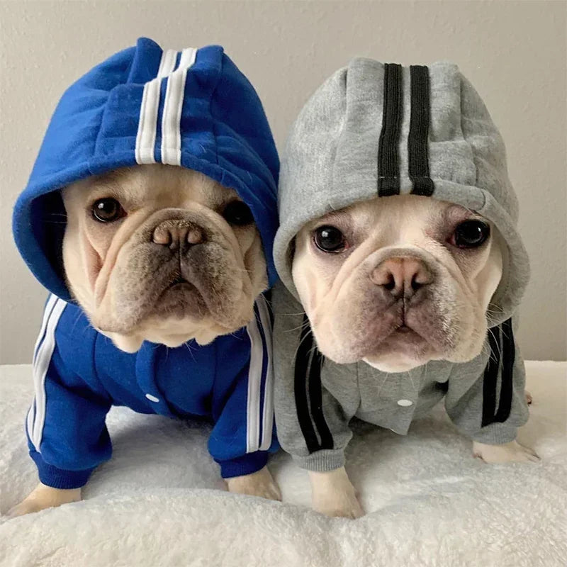 Adidog Clothes Dog Jumpsuit Warm Puppy Pet Clothes For Dog Hoodies Sweatshirt Yorkie French Bulldog Clothing For Dog Coat Jacket