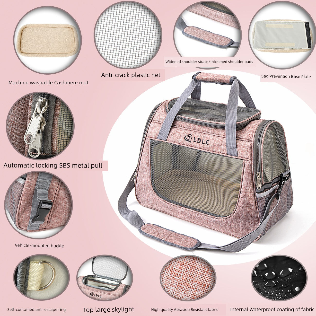 Anti-Scratch Crossbody Super Breathable Outerwear Teddy Pet Bag