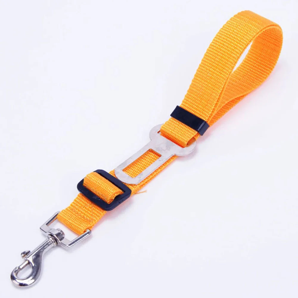 Pet Dog Car Seat Belt Retractable Buffer Elastic Reflective Safety Traction Rope Dog Leash Harness Dogs Dog Accessories Supplies