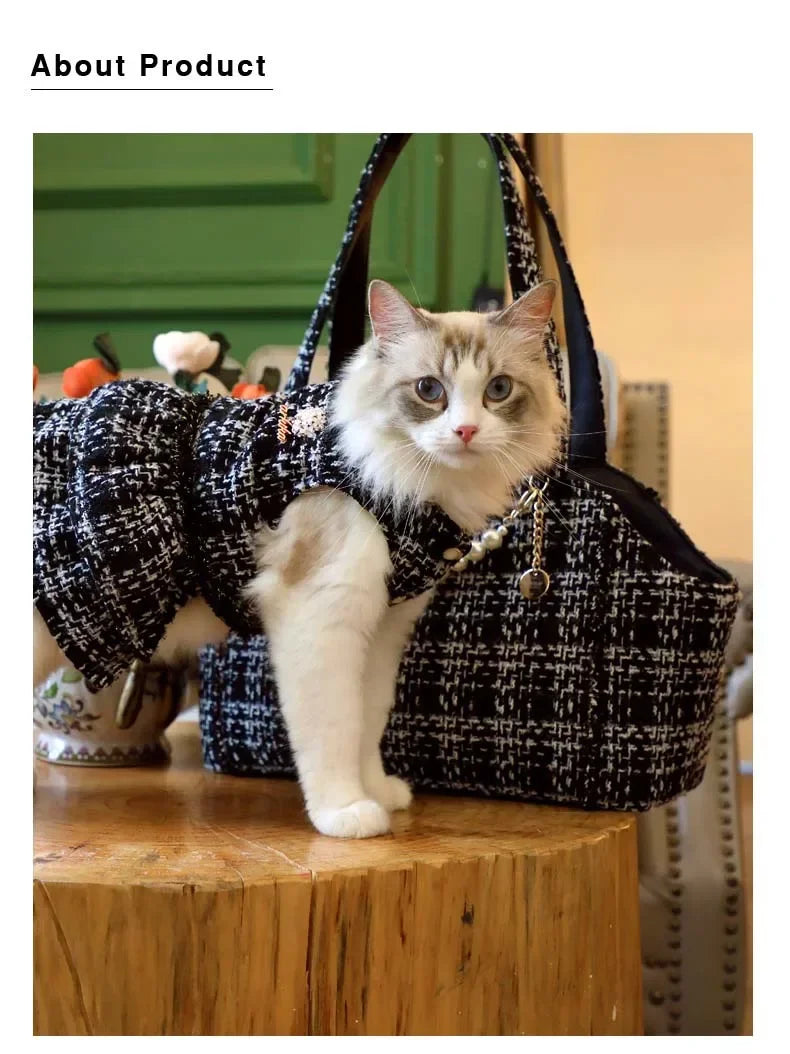 Luxury Shoulder Bags for Small Dogs Pet Items Outdoor Portable Puppy Handbag Dog Accessories Yorkshire Chihuahua Carrier for Cat