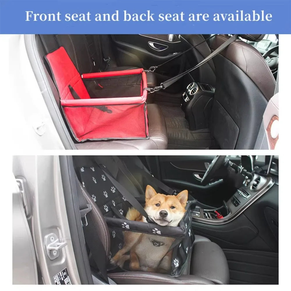 New Pet Cat Dog Car Carrier Seat Bag Waterproof Basket Removable Cleaning High Quality Carriers Bag Safety Travelling Mesh Bags