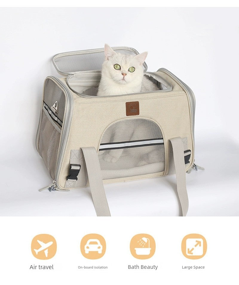 Large Capacity Sterilization Portable Canvas Cat Bag