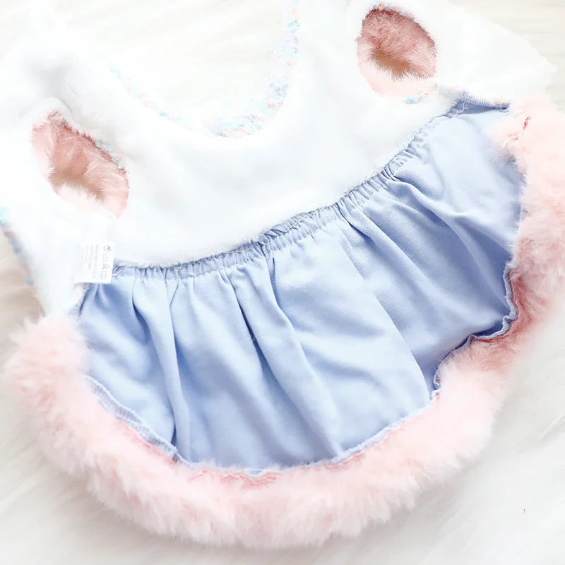 Autumn Winter Dog Cat Princess Dress Sweet Bowknot Cat Dog Skirt Clothes Tutu Dress for Dogs Puppy Teddy Chihuahua