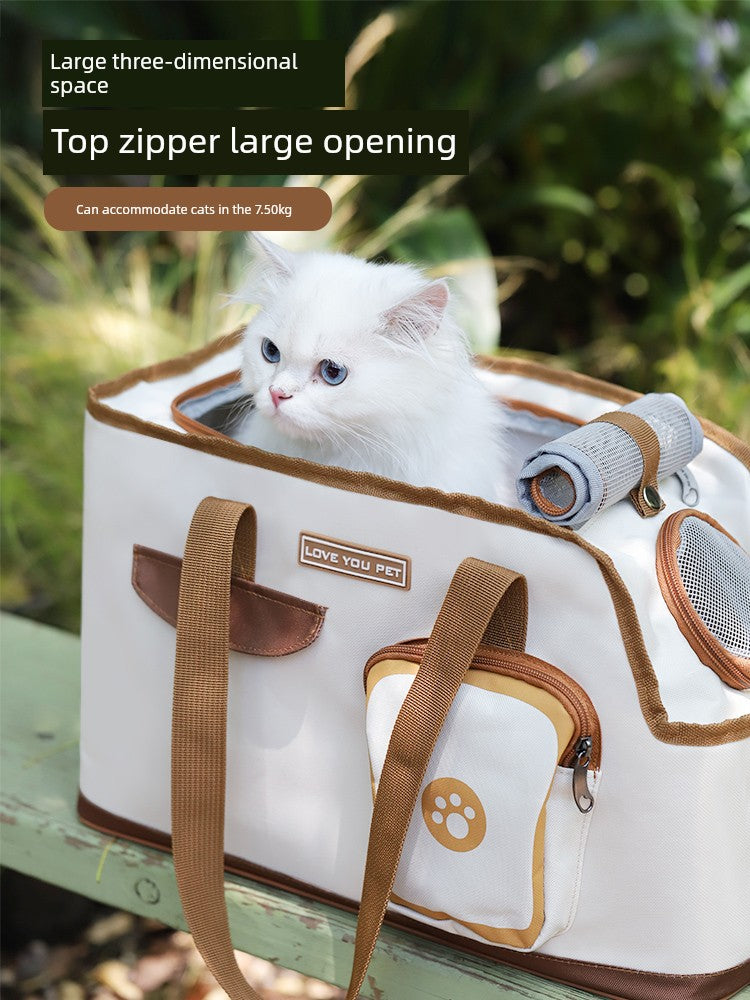 Portable Summer One Shoulder Breathable Rabbit Anti-Stress Cat Bag