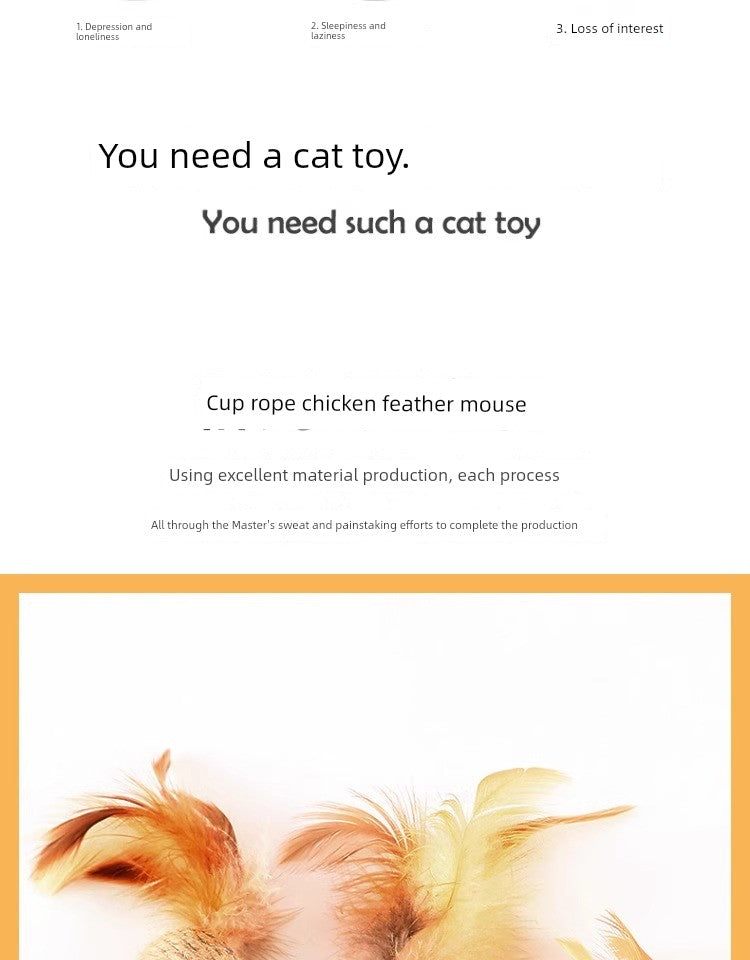 Hemp Rope Relieving Stuffy Handy Gadget Scratch-Resistant Simulation Cat Toy