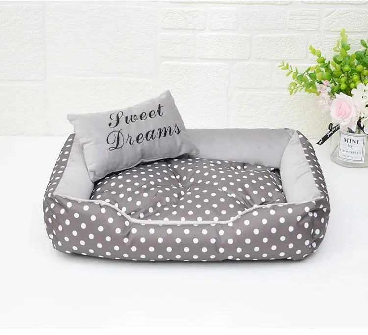 Dog Sofa Plush Bed for Winter Pet Fluffy Warm Puppy Accessories Mat Pets Dogs Beds Small Bedding Baskets Supplies Cushion